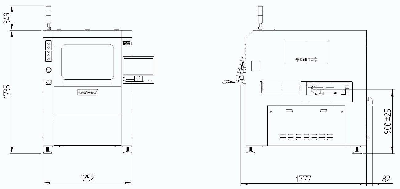 GAM 380AT-Front View/Side View